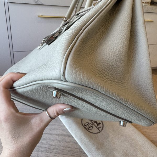 Hermes Togo Birkin 35 Gris Perle Silver Hardware