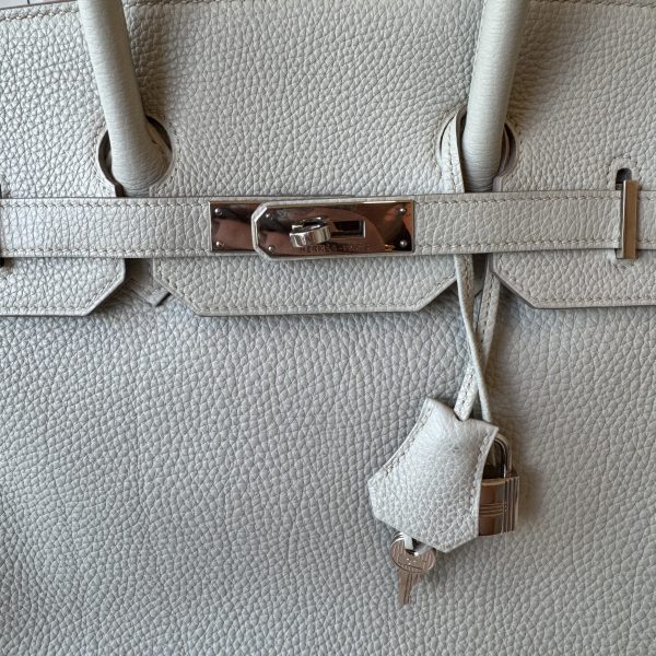 Hermes Togo Birkin 35 Gris Perle Silver Hardware