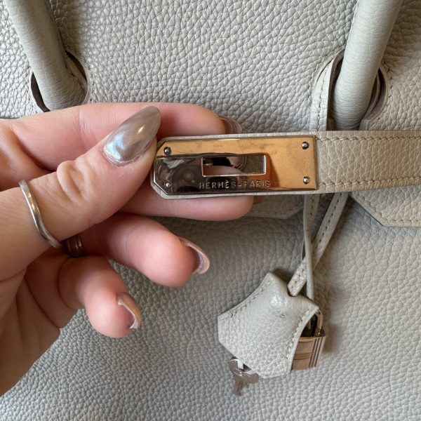 Hermes Togo Birkin 35 Gris Perle Silver Hardware