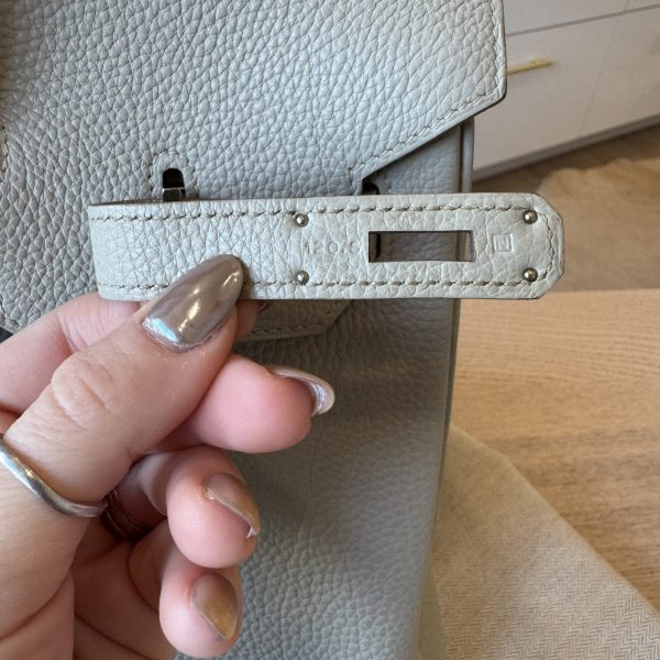 Hermes Togo Birkin 35 Gris Perle Silver Hardware