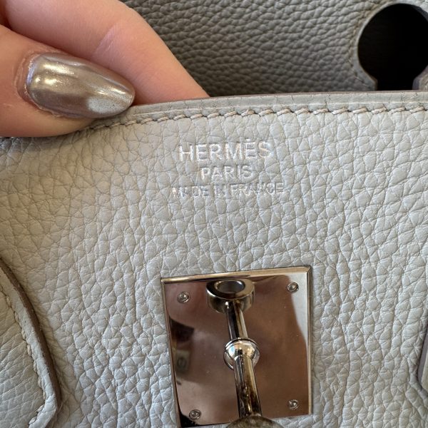 Hermes Togo Birkin 35 Gris Perle Silver Hardware