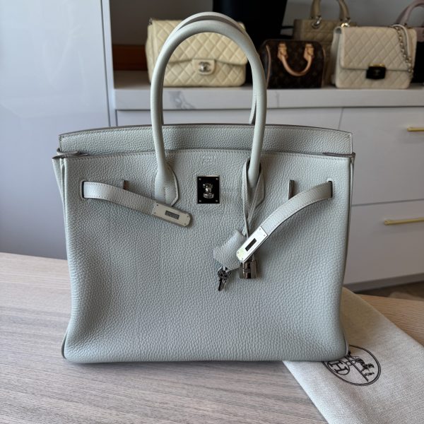 Hermes Togo Birkin 35 Gris Perle Silver Hardware
