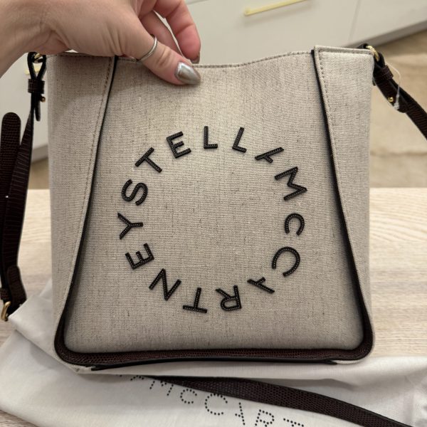 Stella McCartney Logo Embroidered Shoulder Bag