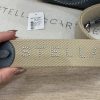 Stella McCartney Leather Logo Camera Bag Blue with Studded Strap