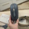 Stella McCartney Leather Logo Camera Bag Blue with Studded Strap