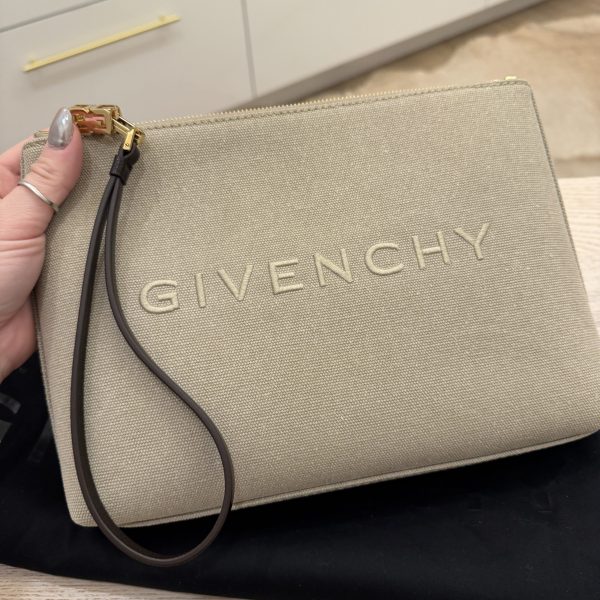 Givenchy Canvas Travel Pouch Pouch Wristlet