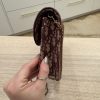 Christian Dior Saddle Chain Clutch Oblique Canvas Burgundy