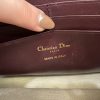 Christian Dior Saddle Chain Clutch Oblique Canvas Burgundy