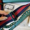 Louis Vuitton Azalea Calfskin Web Monochrome Mini Horsebit 1955 Chain Shoulder Bag Emerald