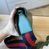 Louis Vuitton Azalea Calfskin Web Monochrome Mini Horsebit 1955 Chain Shoulder Bag Emerald