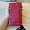 Chanel L-Yen Wallet Quilted Lambskin Pink Silver Hardware