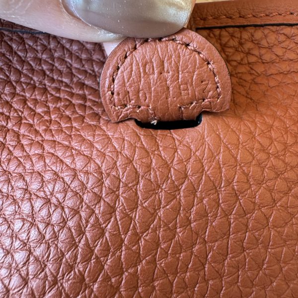 Hermes Taurillon Clemence Maxi Quadrille Evelyne TPM Cuivre