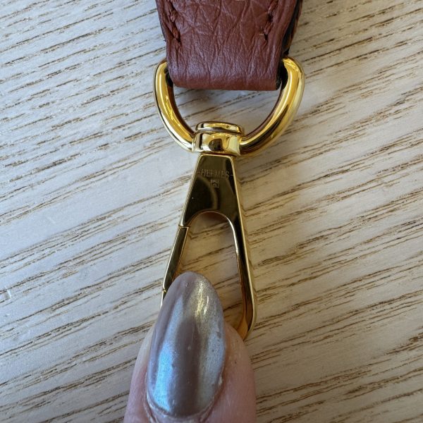 Hermes Taurillon Clemence Maxi Quadrille Evelyne TPM Cuivre