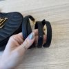 Louis Vuitton New Wave Heart Crossbody Bag Quilted Leather Black