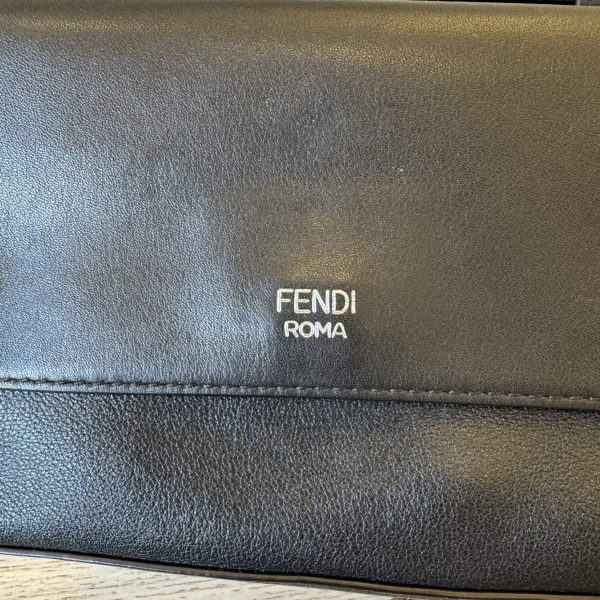 Fendi Paglia Vitello Dolce Paillettes Flowerland Studded Striped Micro Double Baguette Natural Multicolor