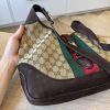 Gucci Vintage Medium GG Canvas Web Jackie O Hobo Bag