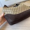 Gucci Vintage Medium GG Canvas Web Jackie O Hobo Bag