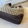 Gucci Vintage Medium GG Canvas Web Jackie O Hobo Bag