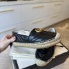 Gucci Women's GG Marmont Espadrilles Matelasse Leather Black Size 37
