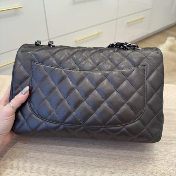 Chanel Lambskin Quilted Jumbo Single Flap