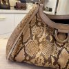 Tri-Color Python D Gold Large Hobo Bag