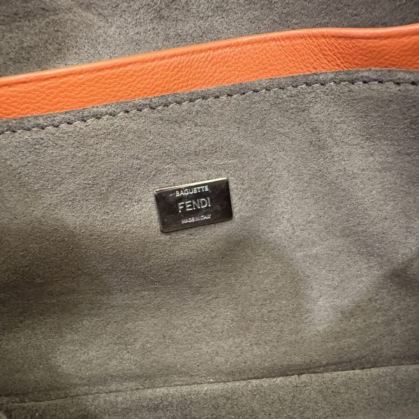 Fendi Orange Micro Monster Leather Baguette Multiple colors