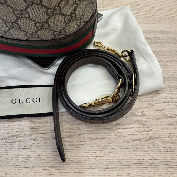 Gucci Ophidia Bucket Bag GG Coated Canvas Small