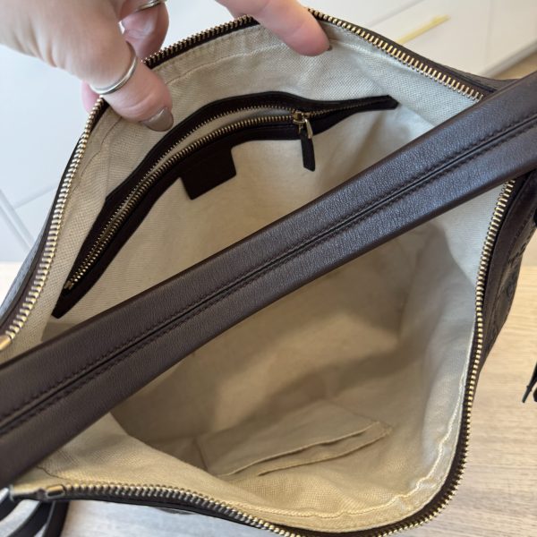 Gucci Guccissima Small Miss GG Hobo Brown