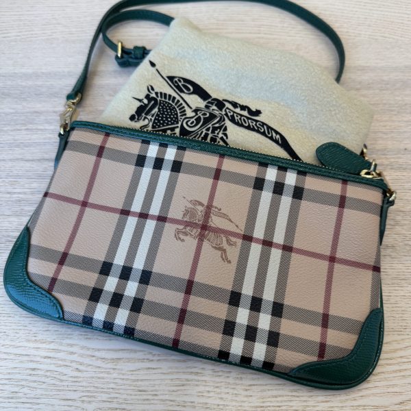 Burberry Small Haymarket Check Shoulder Bag