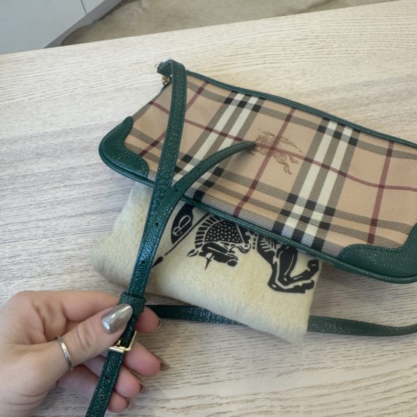 Burberry Small Haymarket Check Shoulder Bag