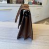 VALENTINO GARAVANI Grained Calfskin Large VSling Shoulder Bag Saddle Brown