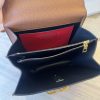 VALENTINO GARAVANI Grained Calfskin Large VSling Shoulder Bag Saddle Brown