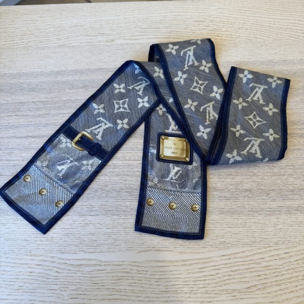 Louis Vuitton Silk Bandeau Blue