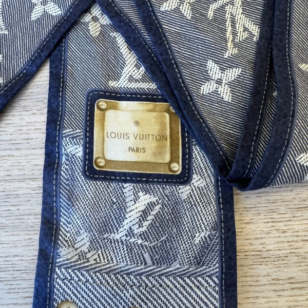 Louis Vuitton Silk Bandeau Blue