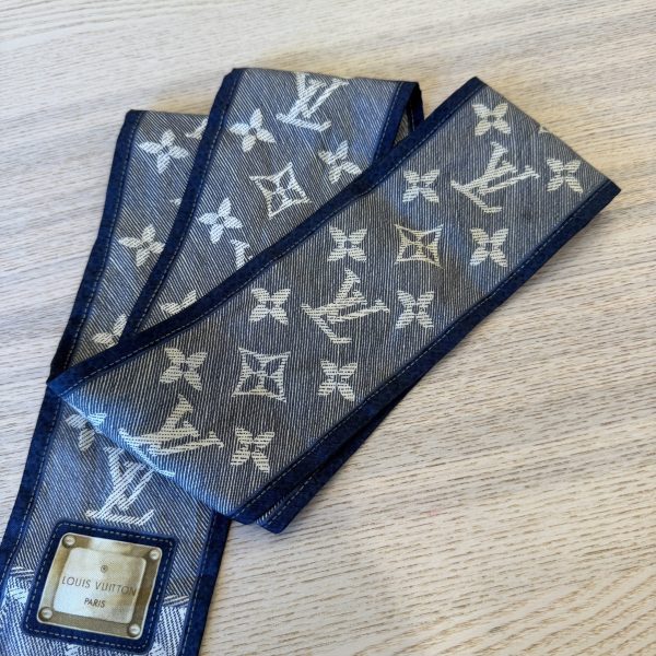 Louis Vuitton Silk Bandeau Blue