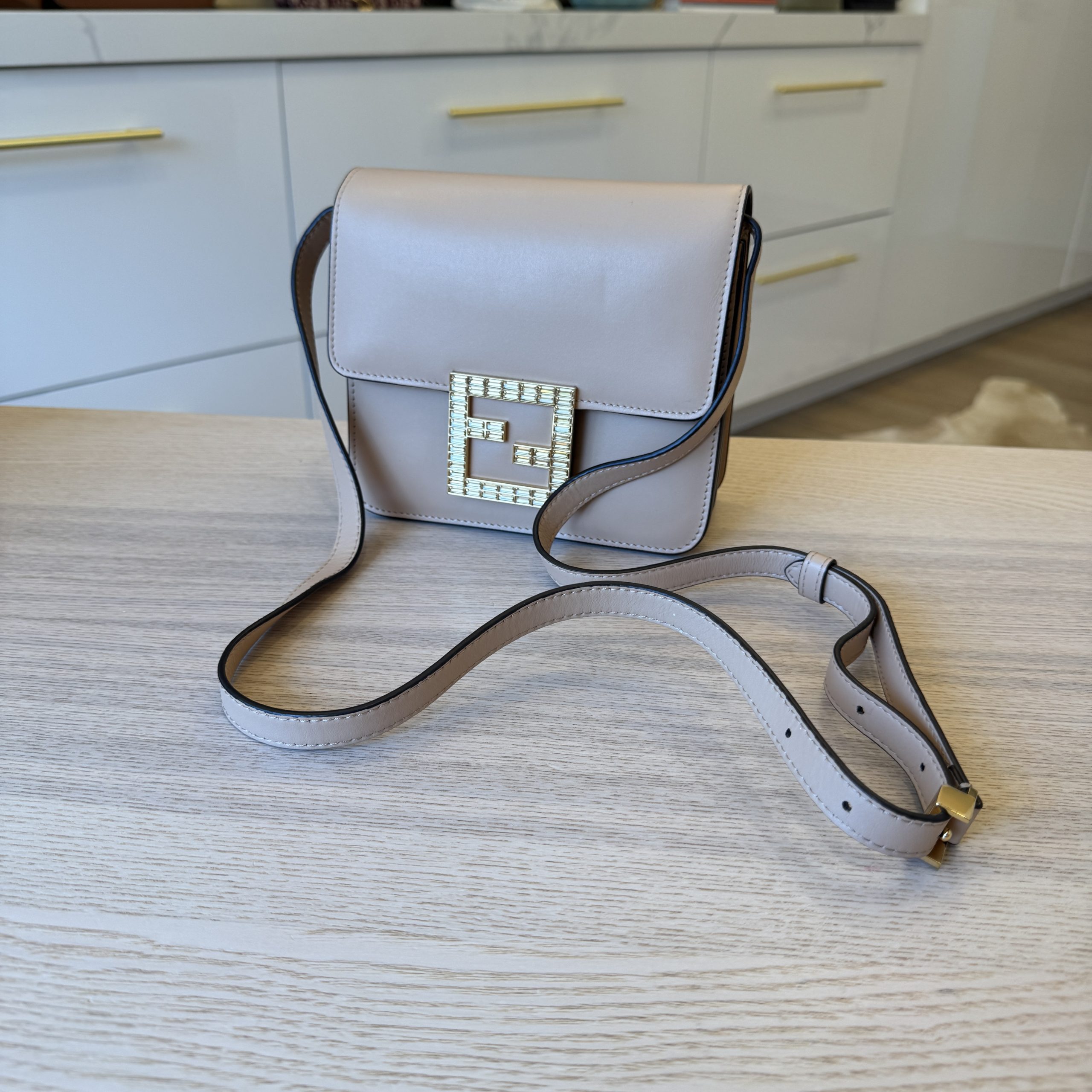 Fendi Vitello King Fab Crossbody Bag Makeup