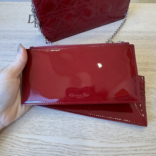 Christian Dior Lady Dior Clutch on Chain Cannage Quilt Patent