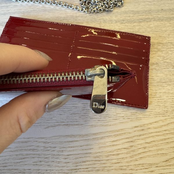 Christian Dior Lady Dior Clutch on Chain Cannage Quilt Patent