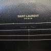 Saint Laurent Envelope Quilted Leather Chain Wallet Black and Gold Hardware