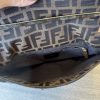 Fendi Chain Flap Shoulder Bag Zucca Canvas Large