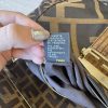 Fendi Chain Flap Shoulder Bag Zucca Canvas Large