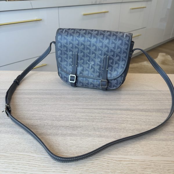 Goyard Goyardine Belvedere PM Messenger Bag Grey