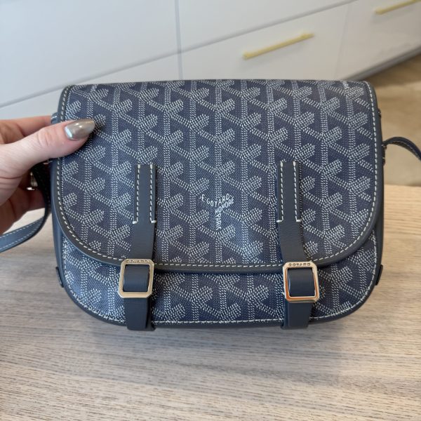 Goyard Goyardine Belvedere PM Messenger Bag Grey