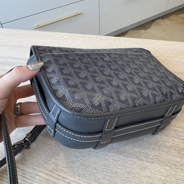 Goyard Goyardine Belvedere PM Messenger Bag Grey