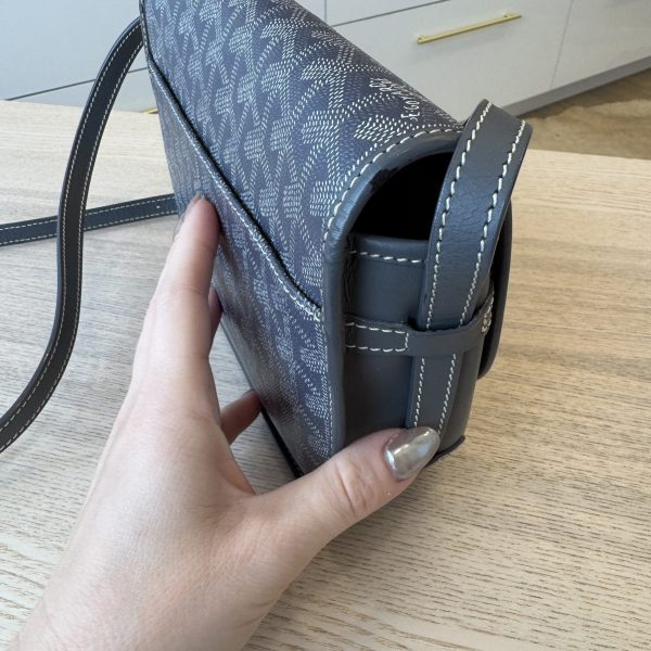 Goyard Goyardine Belvedere PM Messenger Bag Grey