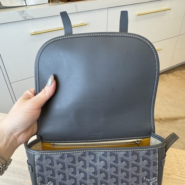 Goyard Goyardine Belvedere PM Messenger Bag Grey