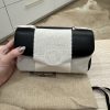 Gucci Senna Calfskin Petite GG Top Handle Shoulder Bag Black