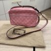 Gucci GG Crystal Monogram Mini Shoulder Bag Sugar Pink