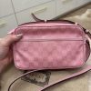 Gucci GG Crystal Monogram Mini Shoulder Bag Sugar Pink
