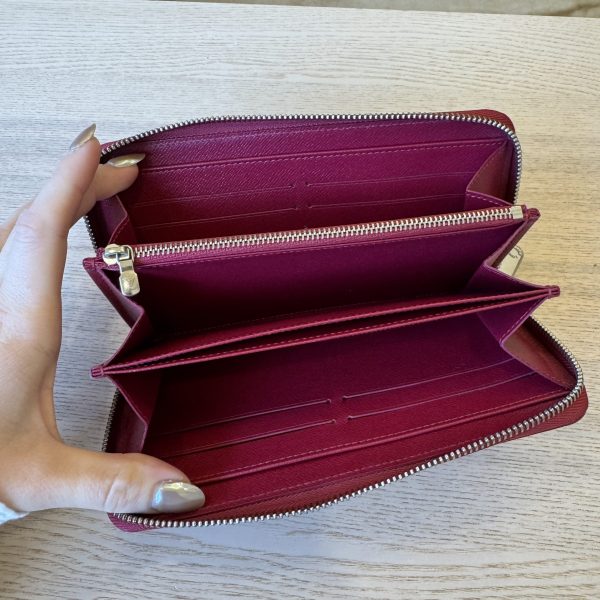 Louis Vuitton Epi Zippy Wallet Pink